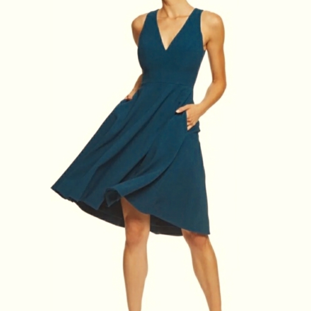 Dress The Population Catalina Midi Dress in Midnight Blue Size XL